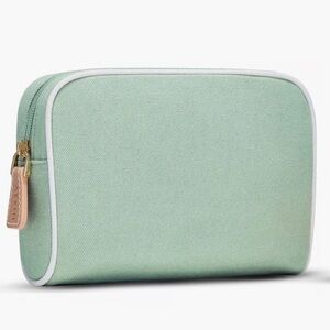 Aerin Lauder signature cloth makeup bag in Sage; NWOT
